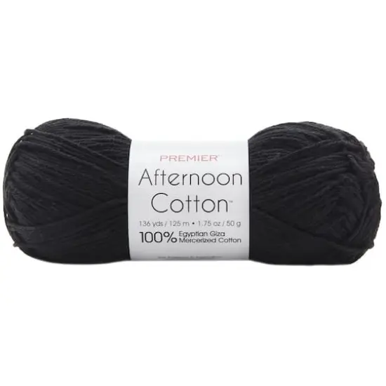 Premier&reg; Afternoon Cotton&trade; Yarn Black {1}