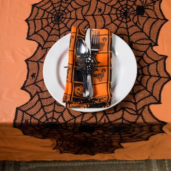 DII&reg; 72" Halloween Lace Table Runner {5}