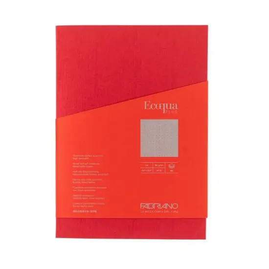 Fabriano&reg; Ecoqua Plus Dotted Glue-Bound Notebook Red {4}