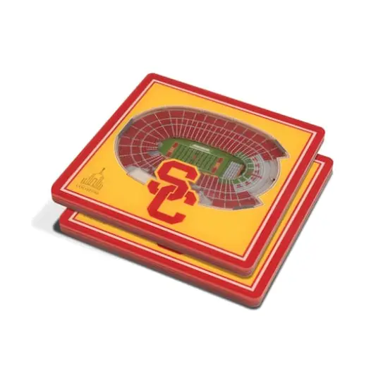 NCAA 3D StadiumView Coasters USC Trojans {1}