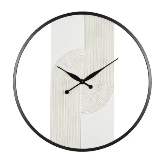 30" Art Deco Inspired Line Art Wall Clock {1}