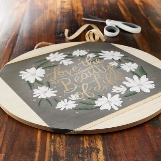 15" Unfinished Round Plaque by Make Market&reg; {3}