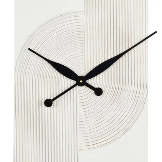 30" Art Deco Inspired Line Art Wall Clock {4}