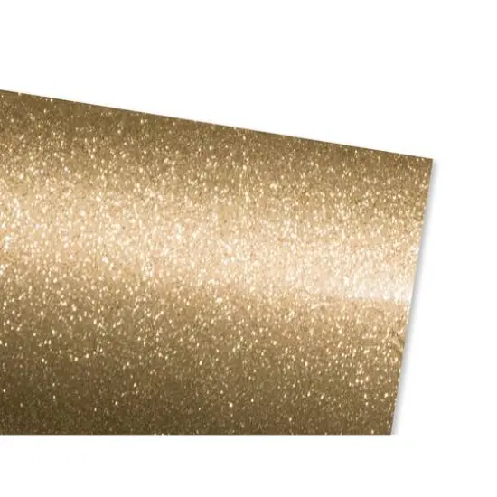 PA Vinyl Fine Glitter Permanent Adhesive Vinyl Gold {3}