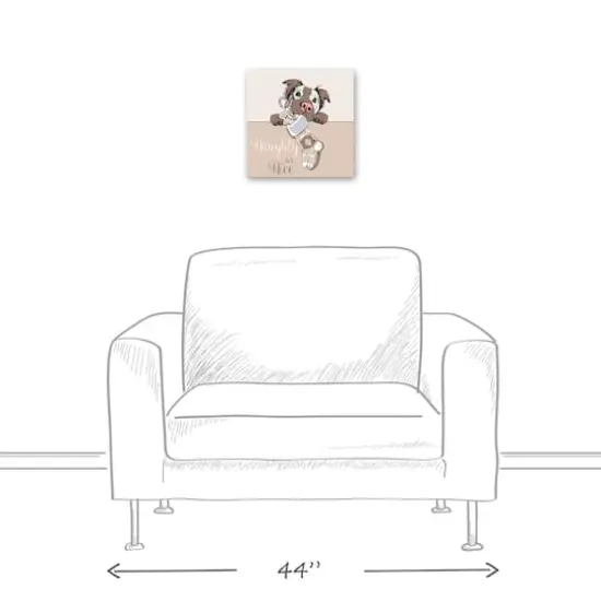 Christmas Dog Canvas Wall Art {6}