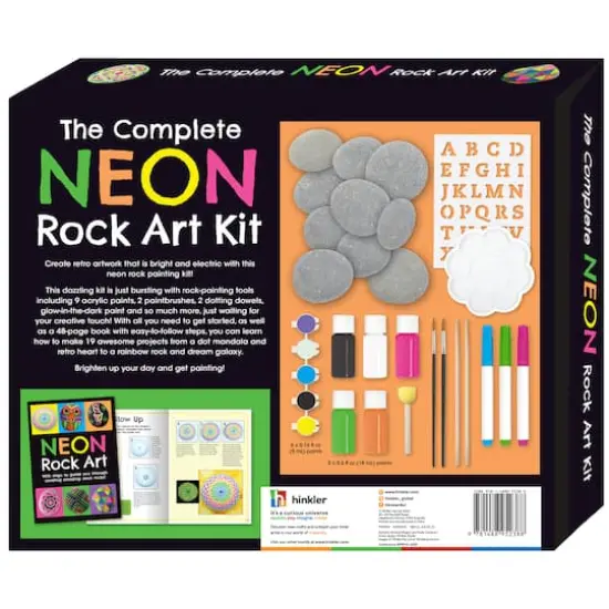 Hinkler DIY Rock Painting the Complete Neon Rock Art Kit {4}