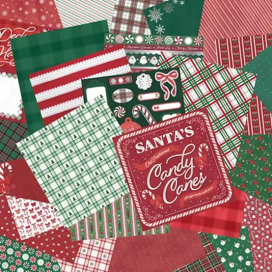 12" x 12" Peppermint Plaid Paper Pad by Recollections™ {4}