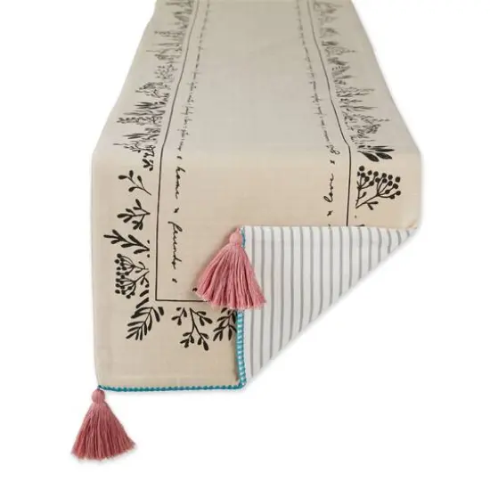 DII&reg; 72" Gather Together Embellished Table Runner {5}