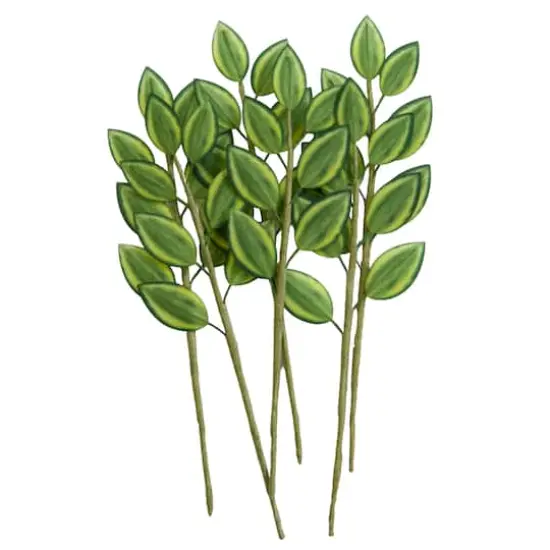 Green & Yellow Fabric Leaf Embellishments by Recollections&trade; {1}