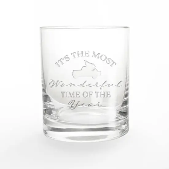 It's the Most Wonderful Time of the Year 11oz. Whiskey Glass {1}