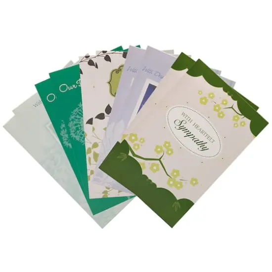 JAM Paper 4" x 6" Assorted Heartfelt Sympathy Cards & Envelopes, 10ct. {1}