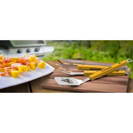 NHL Spirit Series 3-Piece BBQ Set Pittsburgh Penguins {4}