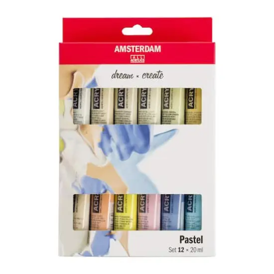 Amsterdam Pastel Acrylic 20 Color Paint Set, 20mL {2}