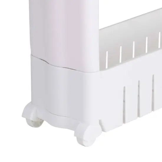 Simplify 5-Tier Slim Slide-Out White Storage Cart {9}