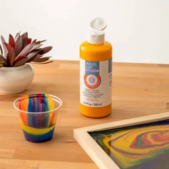 Acrylic Ready-Mixed Pouring Paint by Artist's Loft&trade; Deep Yellow {3}