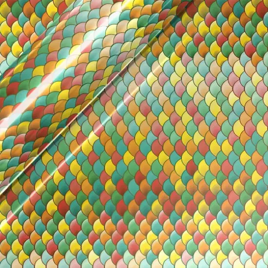 Siser&reg; EasyPatterns&reg; Plus Mermaid Scales Heat Transfer Vinyl Orange {1}