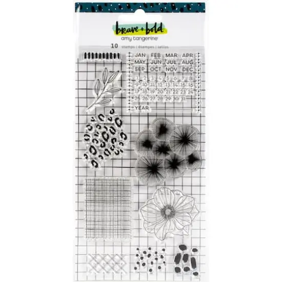 Amy Tangerine&reg; Brave & Bold Acrylic Stamps {1}