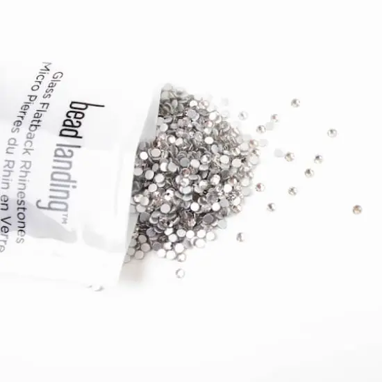 SS6 Glass Round Flatback Rhinestones by Bead Landing&trade; Clear {3}