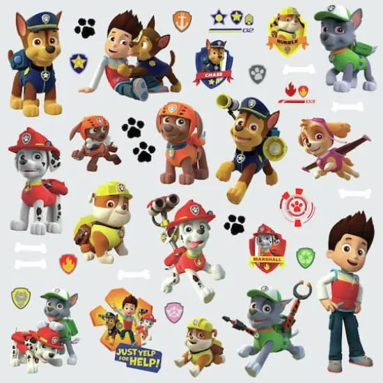 RoomMates Paw Patrol Peel & Stick Wall Decals {1}