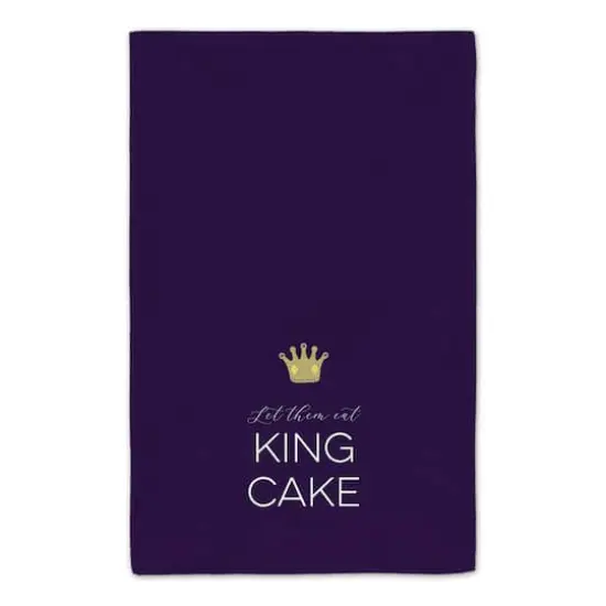 Let Them Eat King Cake Mardi Gras Tea Towel Set {5}