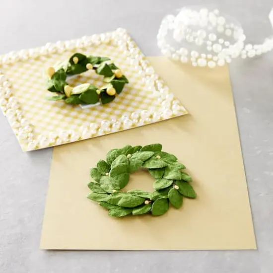 Green Paper Wreath Embellishments by Recollections&trade; {3}