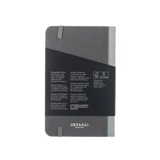 Fabriano&reg; EcoQua Plus Lined Gray Fabric-Bound Notebook {9}