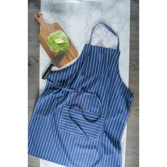 DII&reg; Nautical Blue Pinstripe Chef Apron {6}
