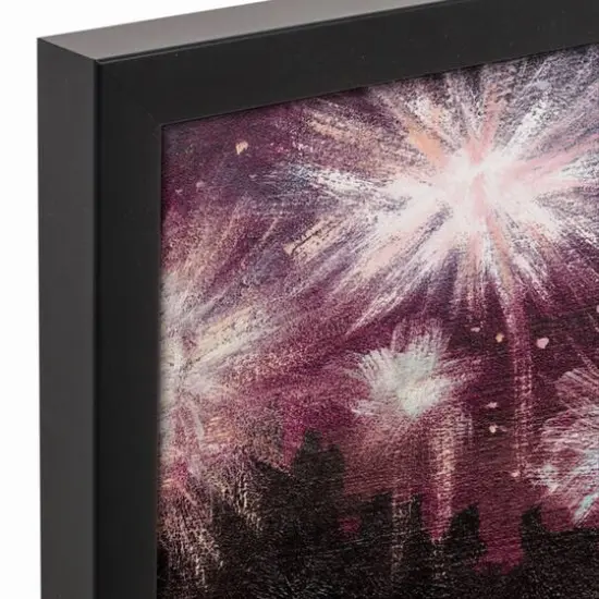 Patriotic Lighthouse Black Framed Canvas {4}