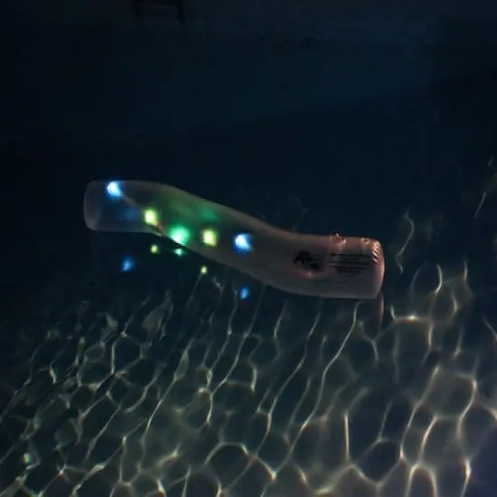 Pool Central&reg; 6ft. White LED Lighted Inflatable Swimming Pool Noodle Toy {5}