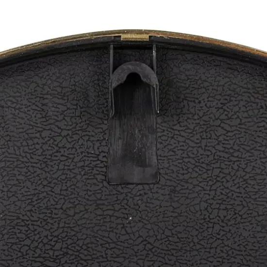 Hello Honey&reg; 13.5" White & Gold Minimalist Aura Wall Clock {4}