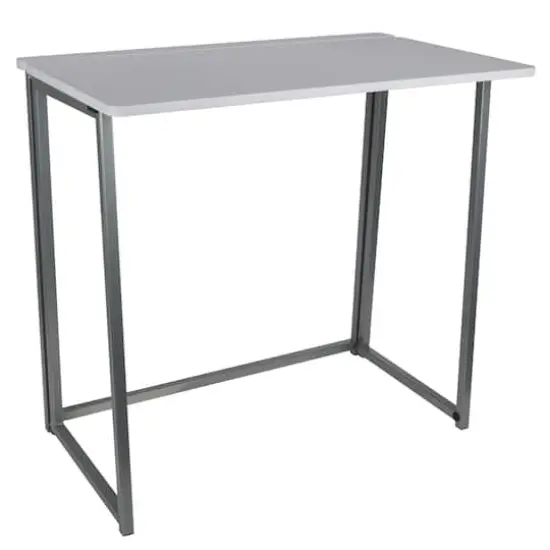 Organize It All 29" x 18" x 32" Foldable Scratch-Resistant Desk White {1}
