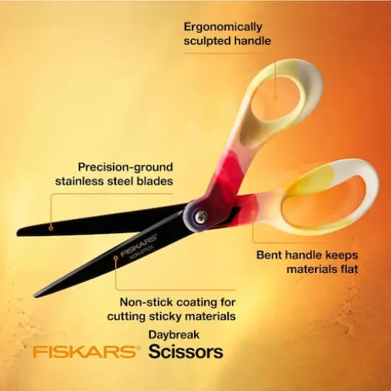 Fiskars&reg; 8" Premier Bent Nonstick Scissors {4}