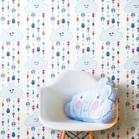 RoomMates Trolls Clouds Peel & Stick Wallpaper {3}