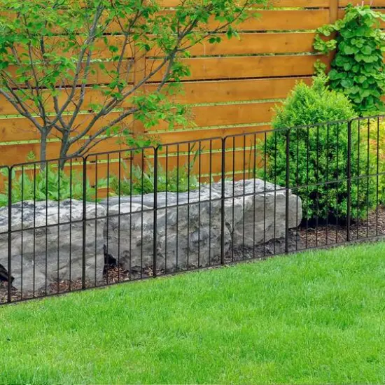 NEX 10ft. Black Square-Shaped Garden Fence {3}