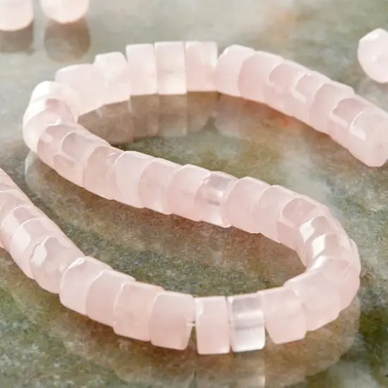 Pink Rose Quartz Heishi Beads, 6mm by Bead Landing&trade; {3}