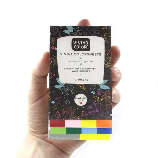 Viviva Colorsheet 10-Color Metallic Watercolor Set {7}