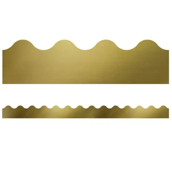 Carson Dellosa Education&reg; Sparkle & Shine Foil Scalloped Border Set, 234ft. Gold {4}