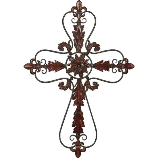 Black Metal Traditional Wall Decor, 37" x 26" {1}