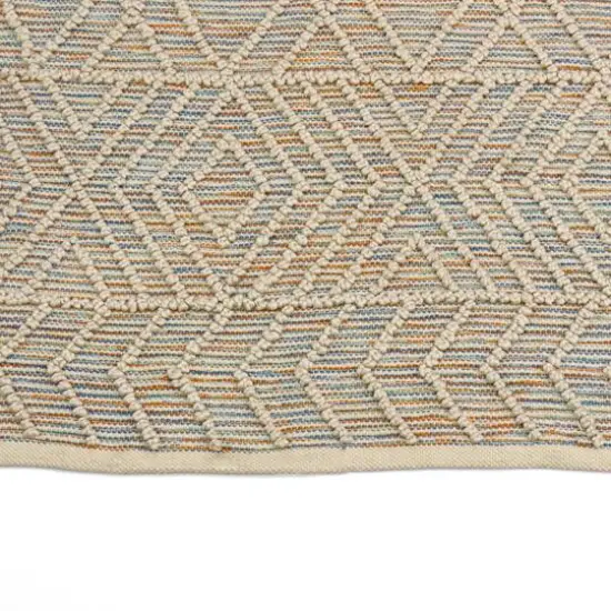 National Outdoor Living&reg; Hand Woven Outdoor Rug Cloud Blue {5}