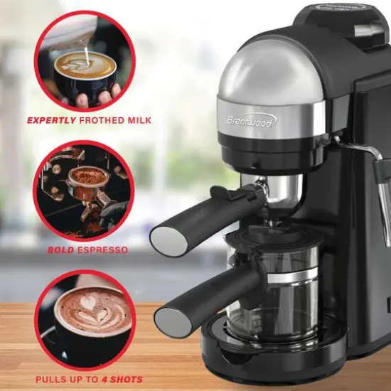 Brentwood 20oz. 800 Watt Espresso & Cappuccino Maker {5}