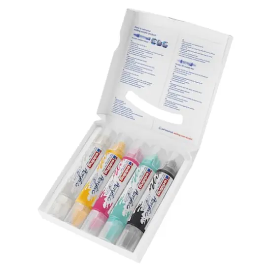 edding&reg; 5400 5 Color Acrylic 3D Double Liner Marker Set {3}