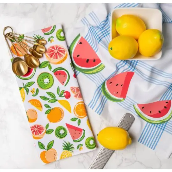DII&reg; Fruity Slice Print Dishtowel, 2ct. {4}