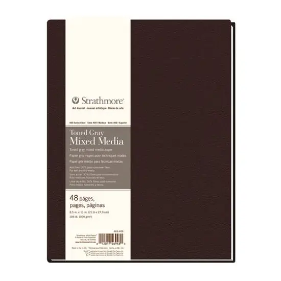 Strathmore&reg; 400 Series Hardbound Toned Gray Mixed Media Art Journal {1}