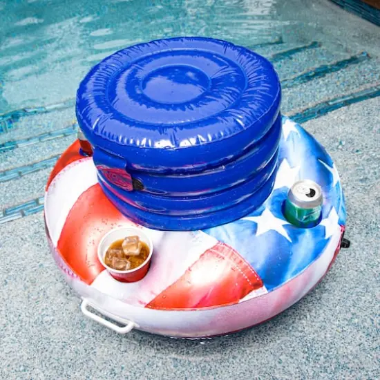 PoolCandy Stars & Stripes Floating Drink Cooler {3}