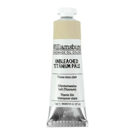 Williamsburg&reg; Artist Oil Colors, 37mL Unbleached Titanium Pale {1}