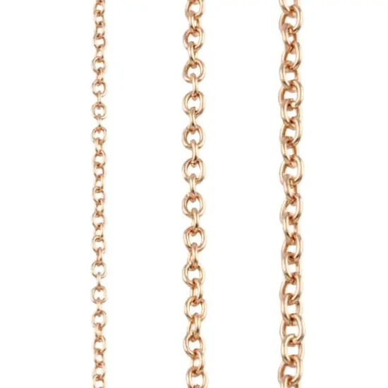 14K Rose Gold Plated Cable Necklace Set by Bead Landing&trade; {1}