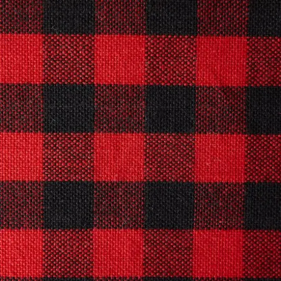 DII® Reversible Gingham & Buffalo Check Placemat Set, 4ct. Red/Black {6}