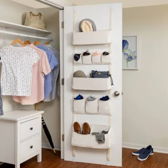 Honey Can Do Natural 10-Pocket Over-The-Door Organizer {3}