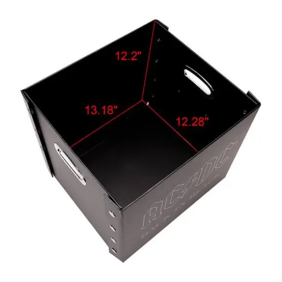 12" Snap-N-Store AC/DC Back In Black Vinyl Record Storage Box {5}