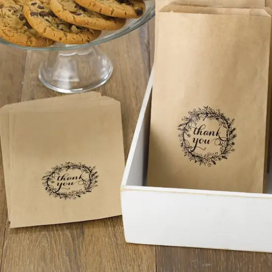 Hortense B. Hewitt Co. Rustic Wreath Treat Bags, Kraft {3}